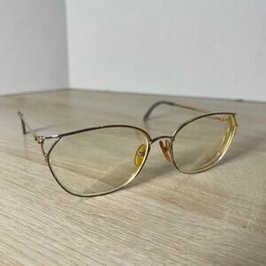 Vintage Christian Dior 2879 46 Eyeglasses Gold Frames 58-16-135 READ DESC